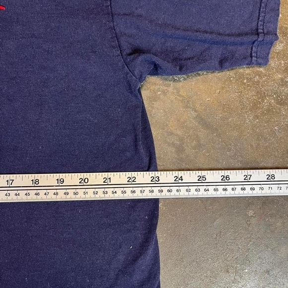 Vintage 90s Navy blue embroidered "World's Greatest Grandpa" T-shirt men's Large - Picture 6 of 6